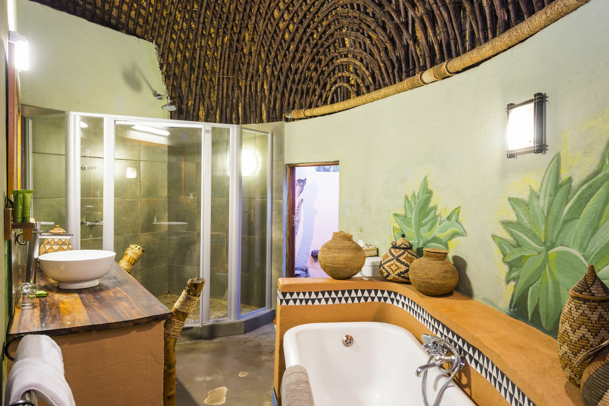 Aha Lesedi African Lodge & Cultural Village Broederstroom Dış mekan fotoğraf